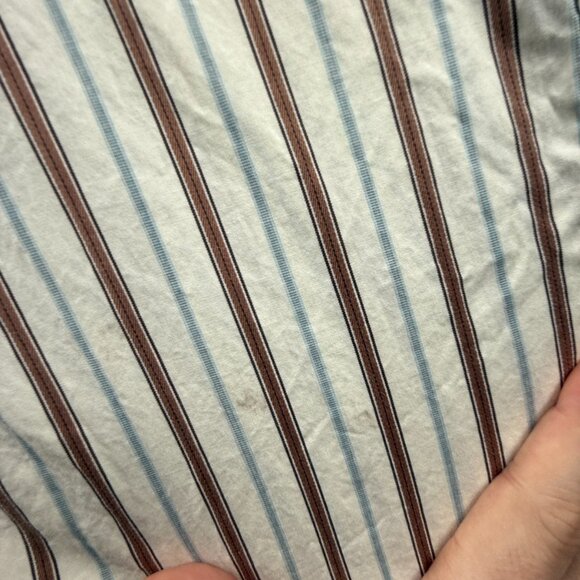 Faconnable Colorful Button-Down Cotton USA Striped XL Men Shirt Long Sleeve - Picture 16 of 16